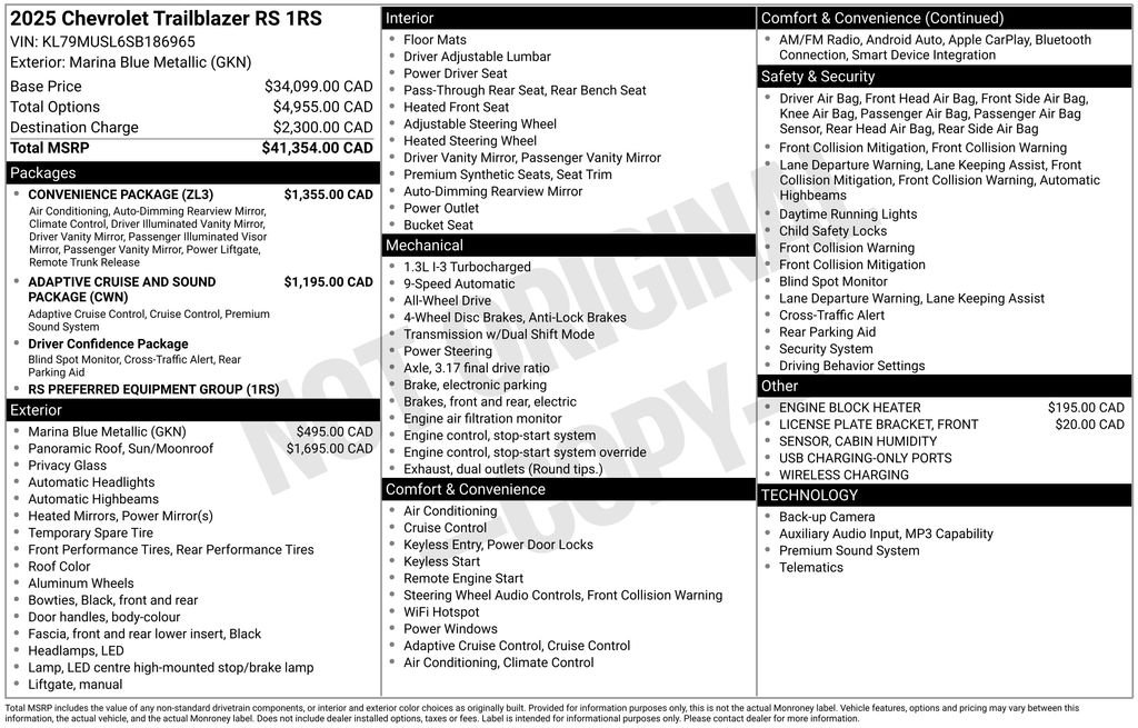 Used 2025 Blue Chevrolet RS image 28