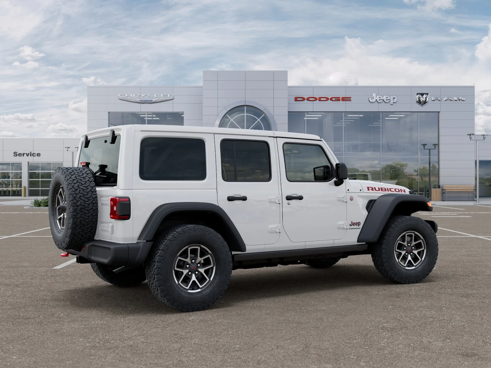 New 2026 Bright White Clear-Coat Exterior Paint Jeep Rubicon image 35