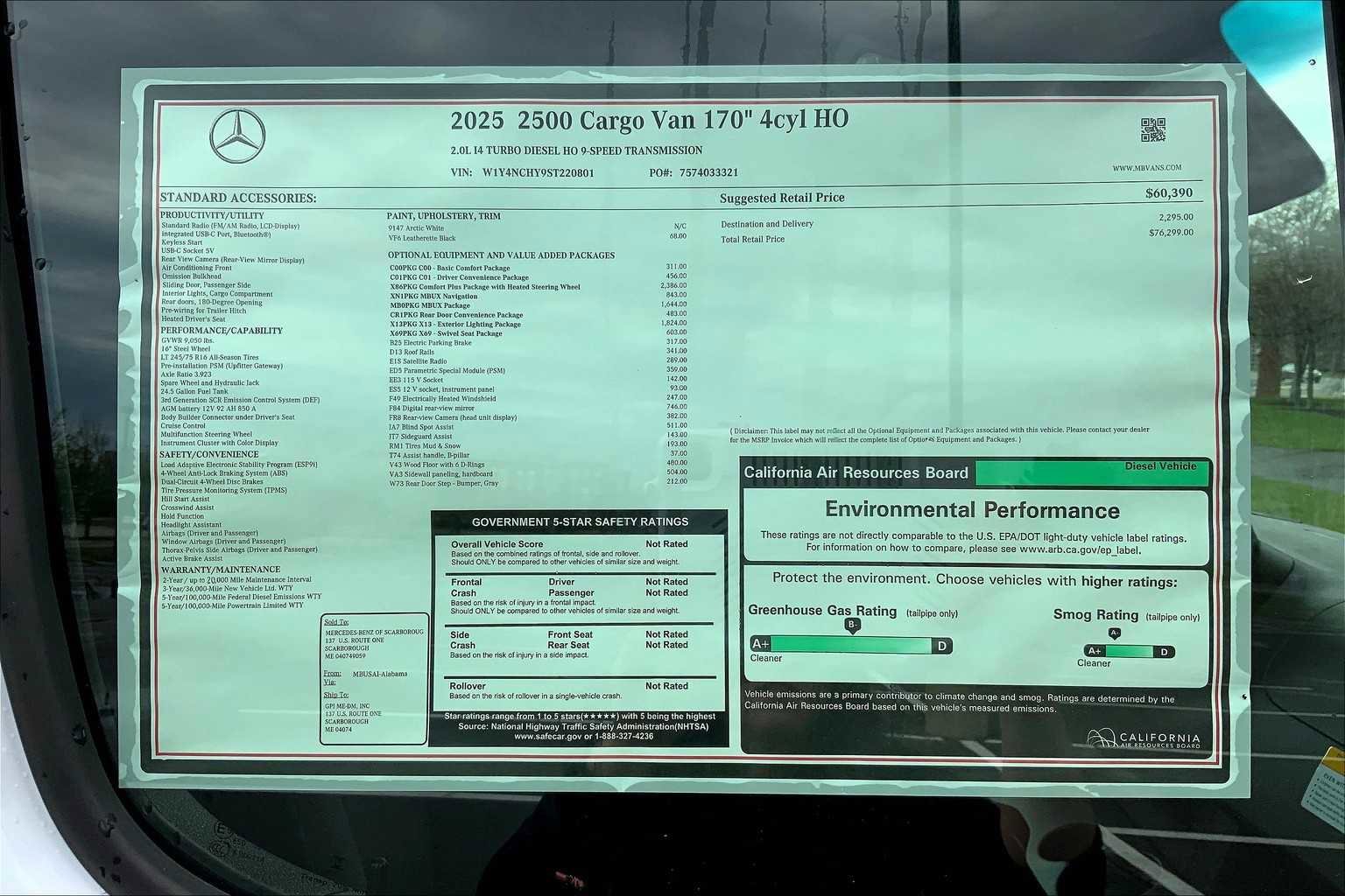 2025 Mercedes-Benz Sprinter Cargo Van Base - Photo 27