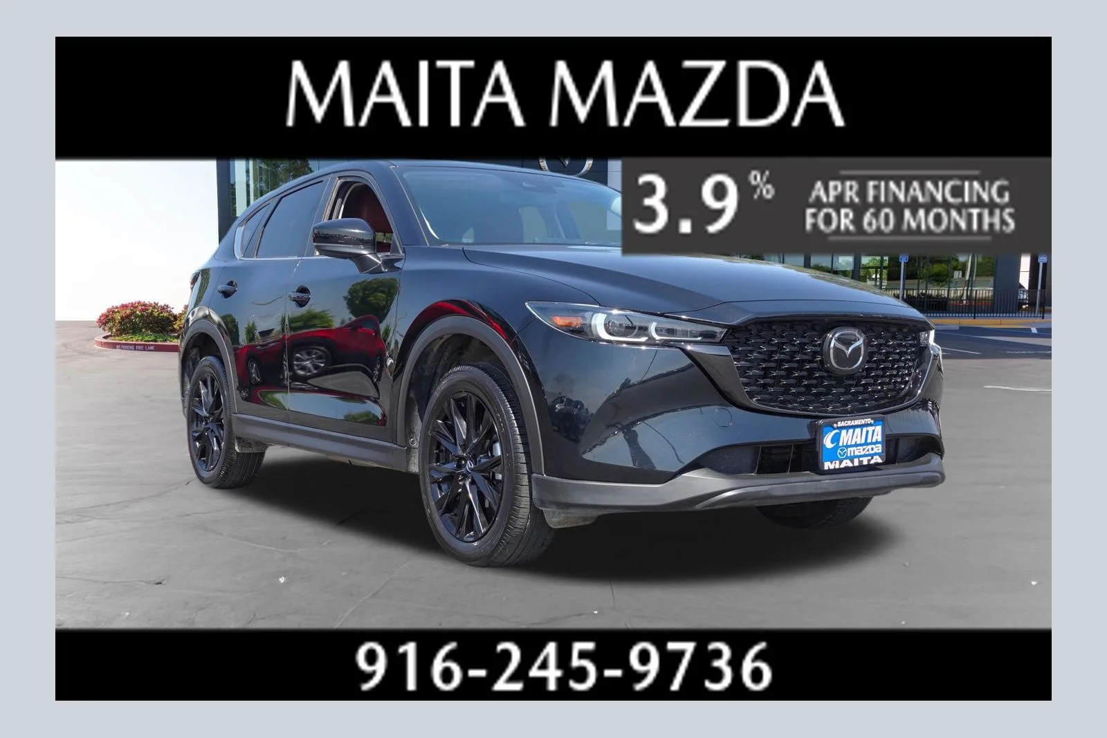 Certified Used 2025 Jet Black Mica Mazda 2.5 S Carbon Edition image 1
