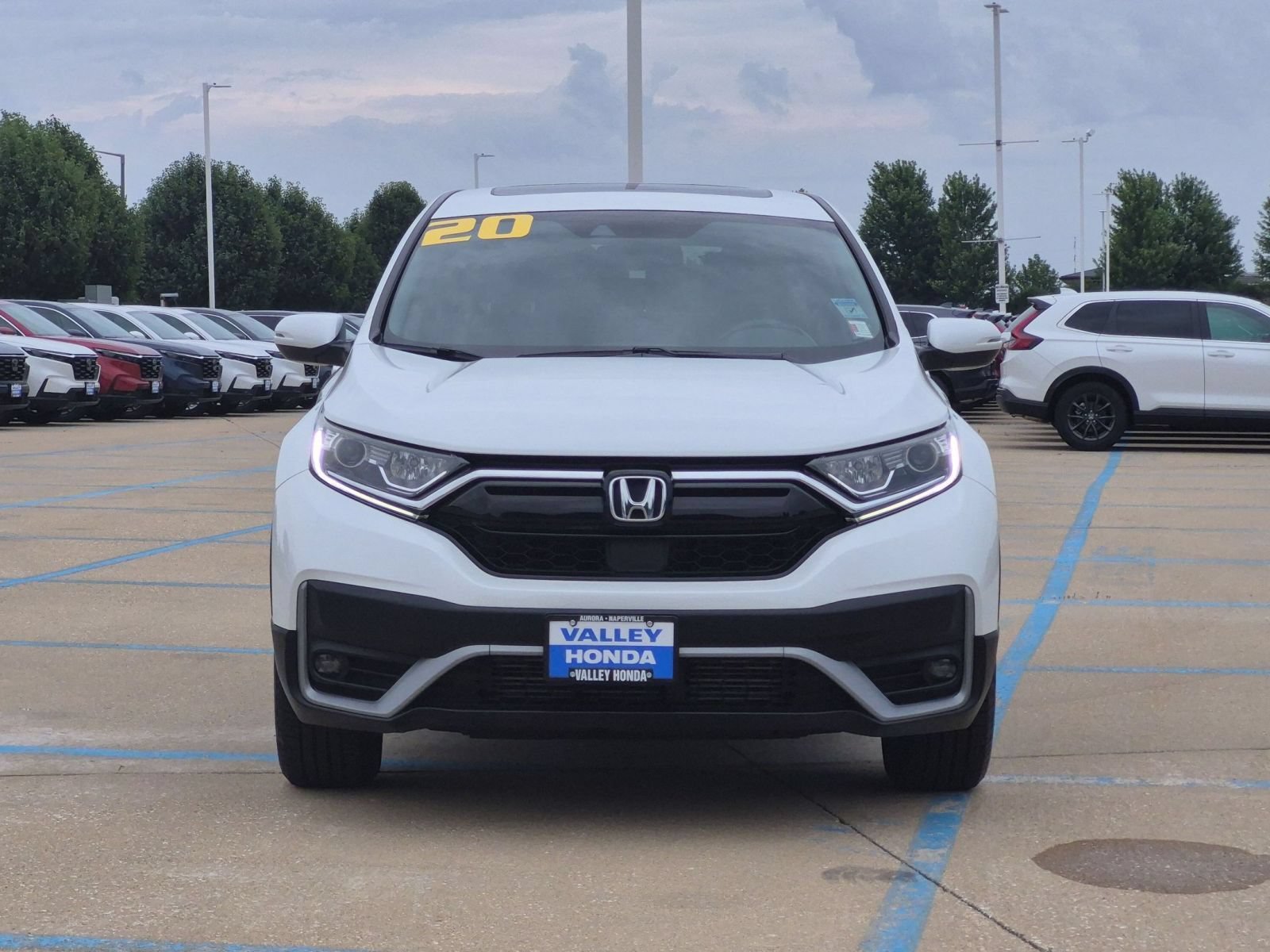 Certified Used 2020 Platinum White Pearl Honda EX-L AWD image 4