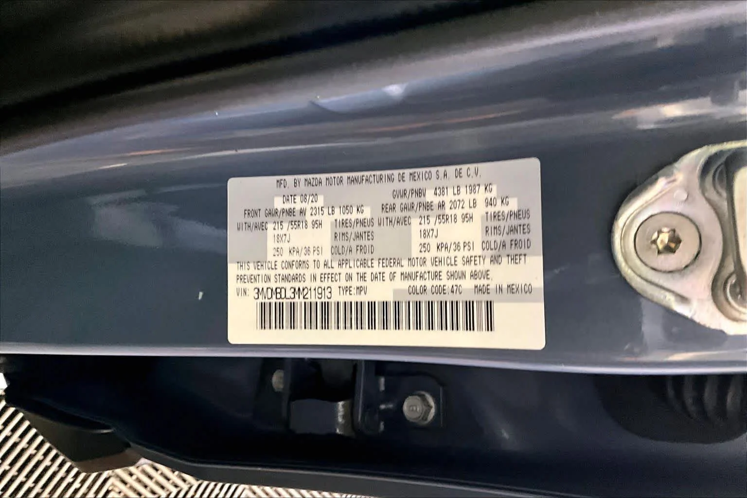 Used 2021 Polymetal Gray Metallic Mazda Premium image 34