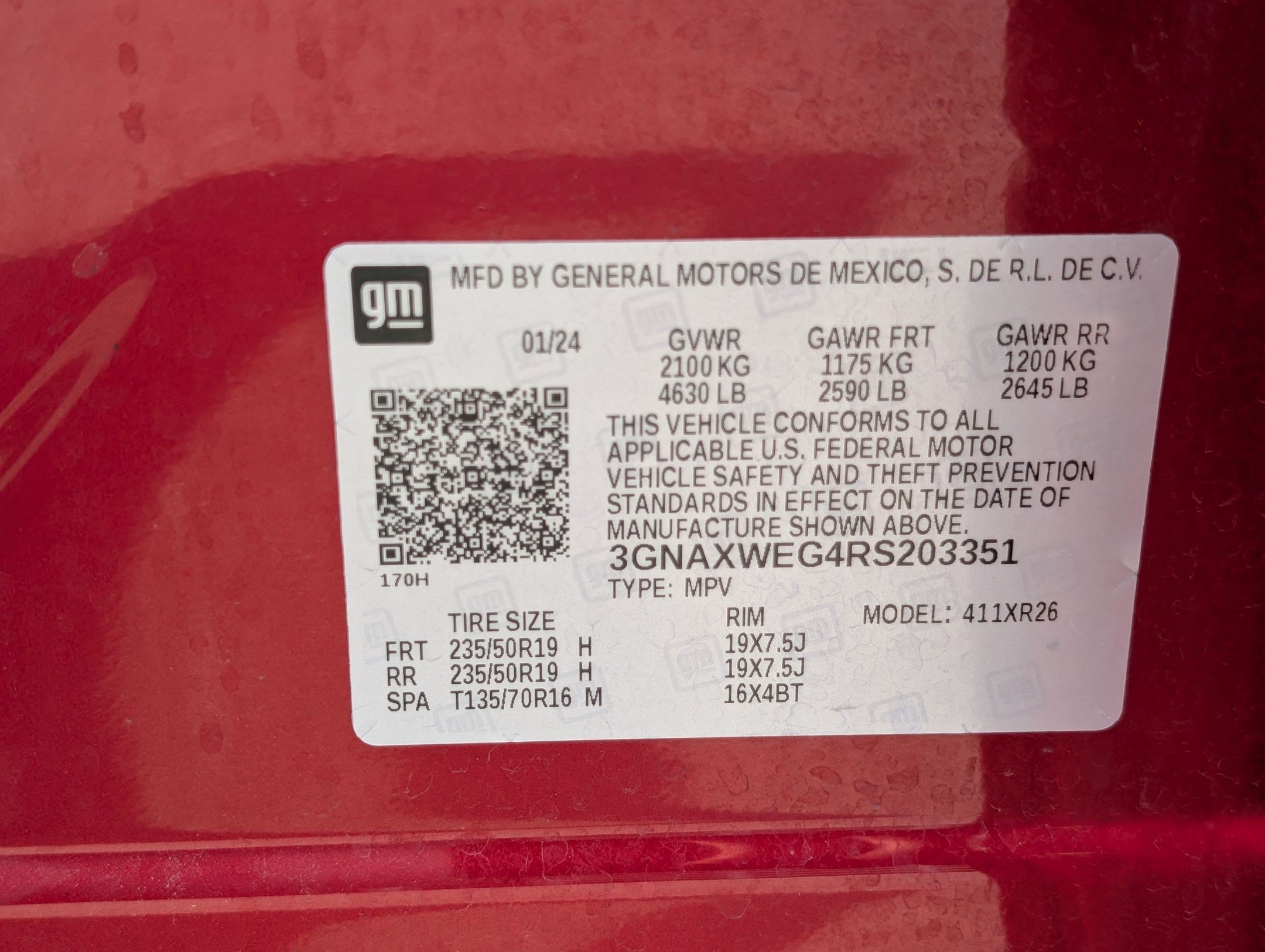 Used 2024 Radiant Red Tintcoat Chevrolet RS image 33