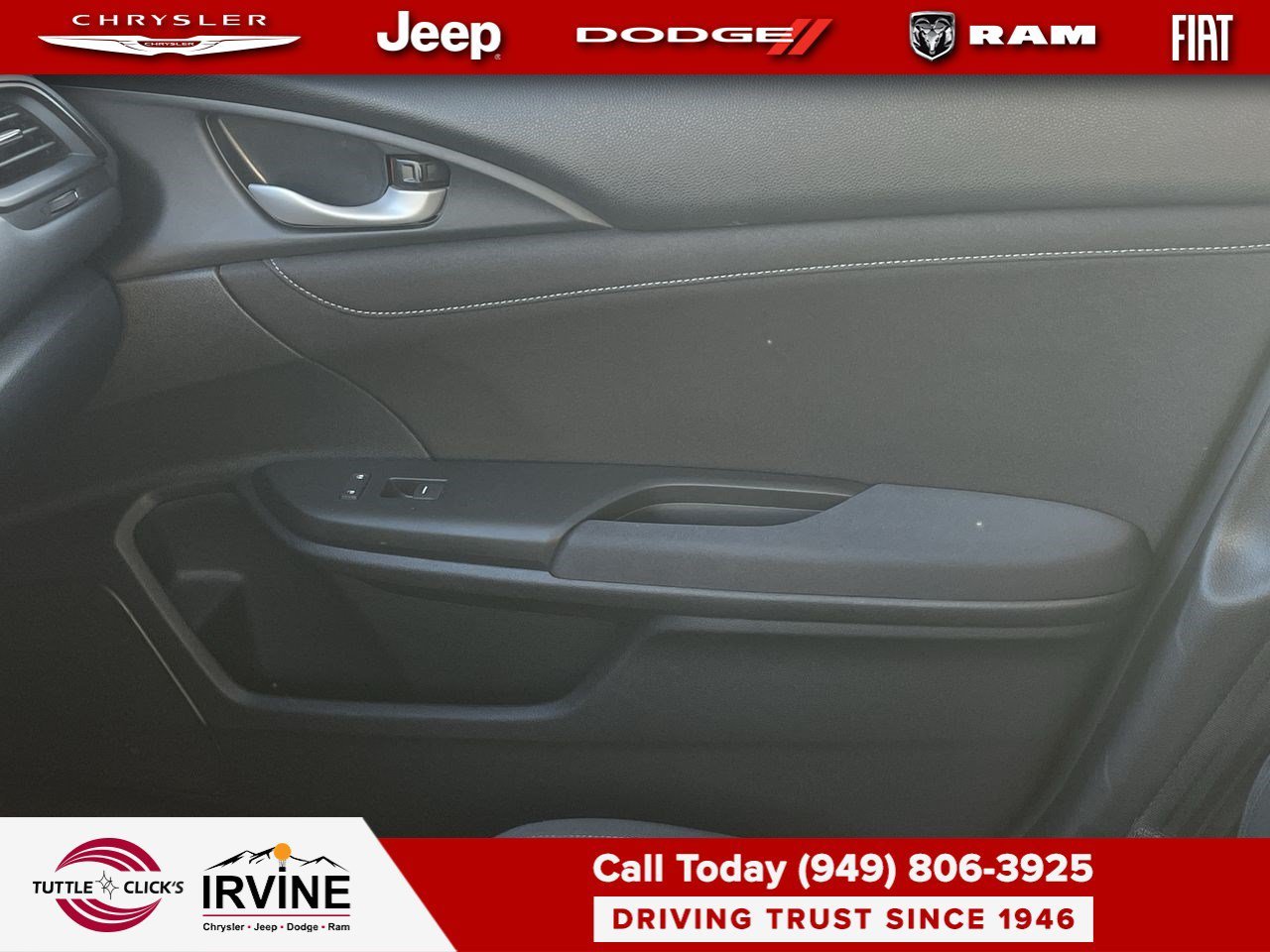 Used 2019 Crystal Black Pearl Honda EX image 23