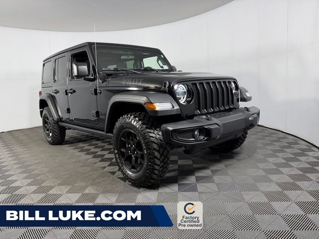 2021 Jeep Wrangler 2021 Jeep Wrangler Unlimited Willys 4D Sport Utility