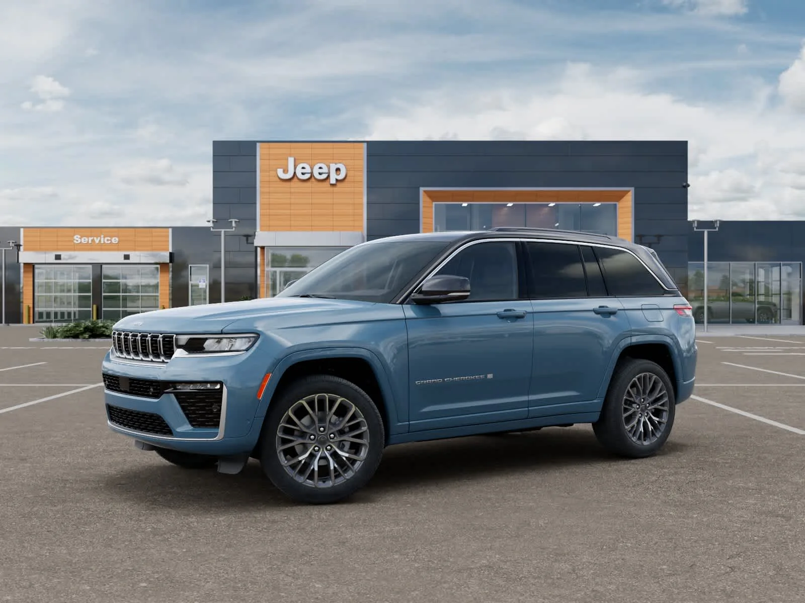 New 2027 Steel Blue Jeep Summit image 2