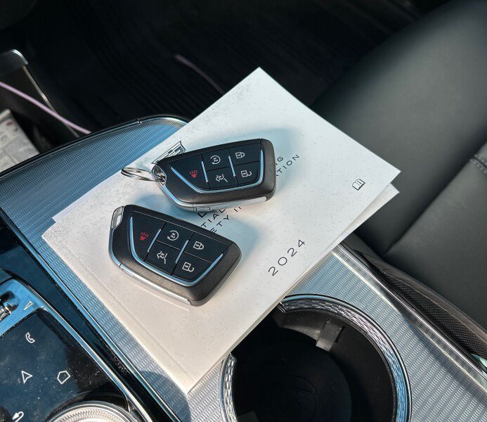 Used 2024 Argent Silver Metallic Cadillac Tech image 9