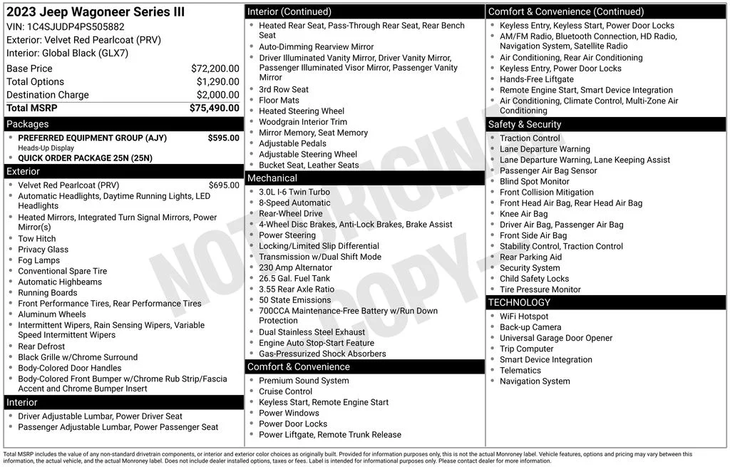 Used 2023 Red Jeep Series III image 4