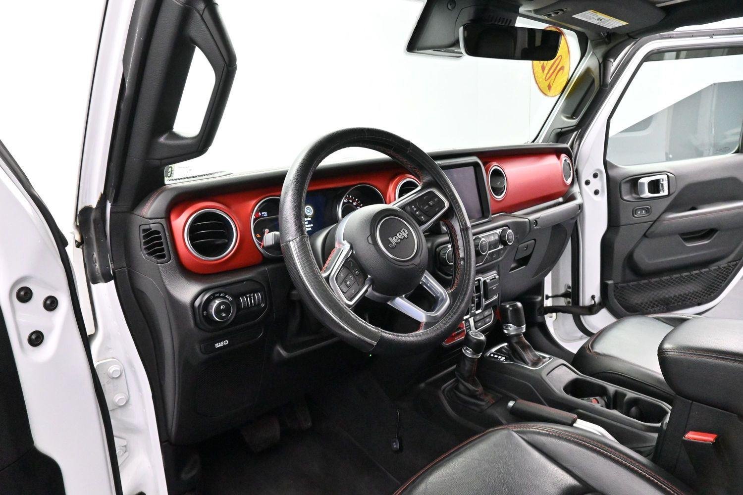 Used 2021 Bright White Clearcoat Jeep Rubicon image 14