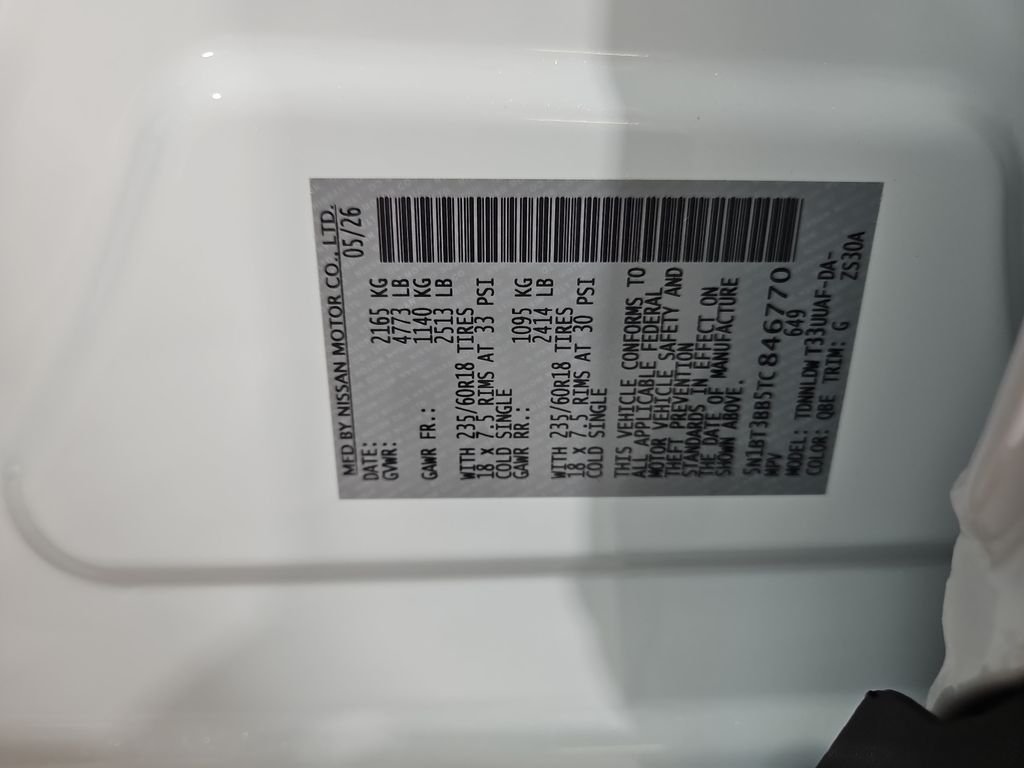 New 2026 White Nissan SV image 28