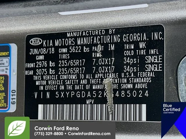 Certified Used 2019 Titanium Silver Kia LX image 34