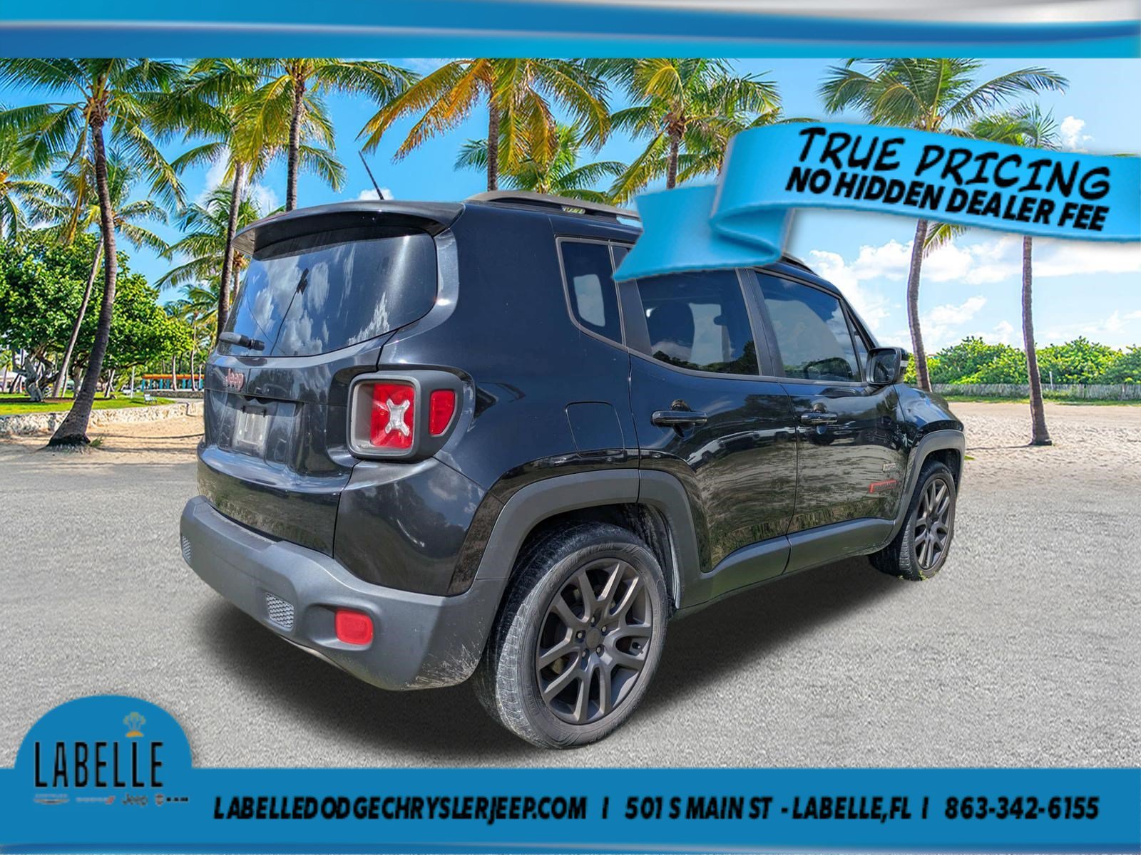 Used 2016 Jeep Renegade Latitude with VIN ZACCJABTXGPC62992 for sale in LaBelle, FL