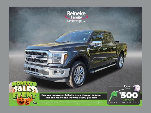 Used 2025 Black Metallic Ford Lariat image 1