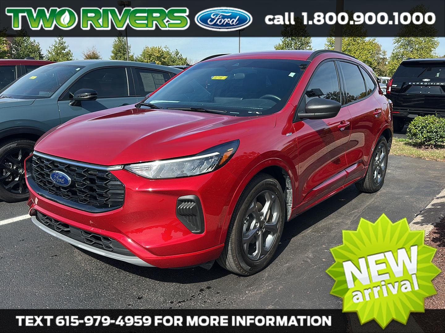 Used 2024 Rapid Red Metallic Tinted Clearcoat Ford ST-Line image 1