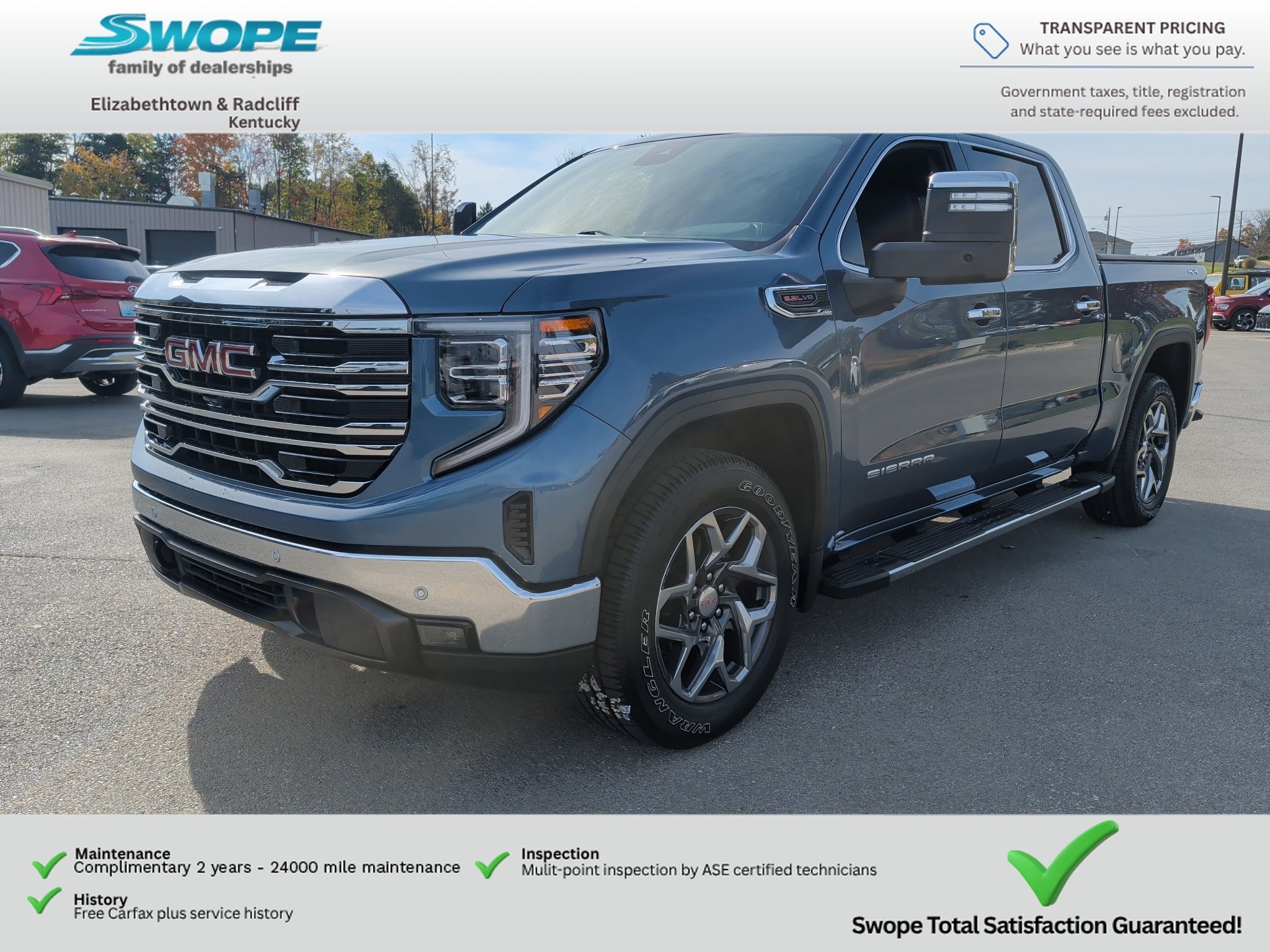 Used 2024 Downpour Metallic GMC SLT image 2