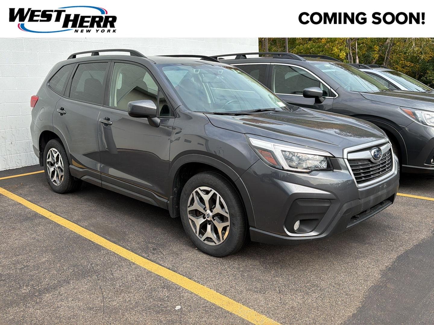 Used 2021 Magnetite Gray Metallic Subaru Premium image 1