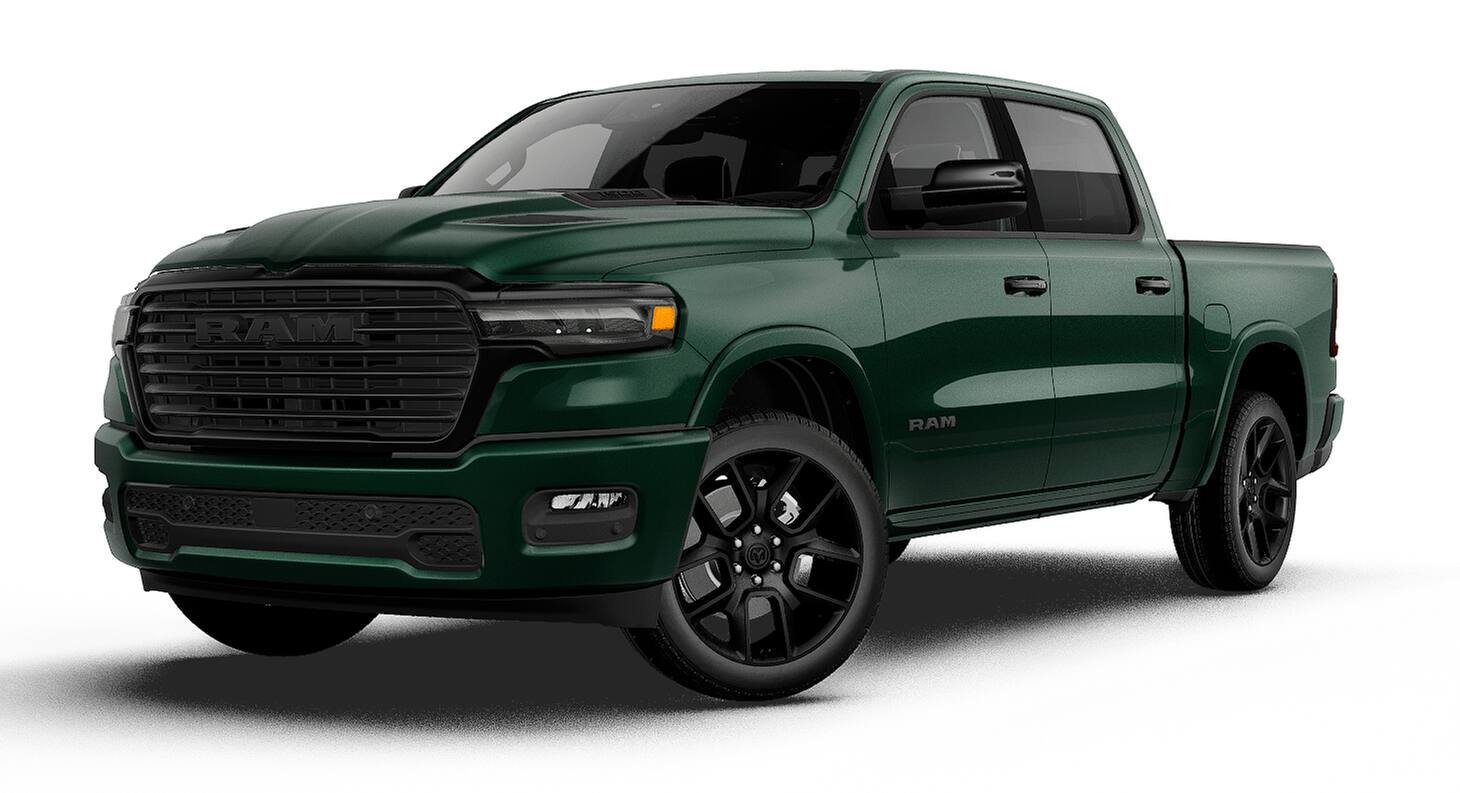 New 2027 Serrano-Green Metallic Exterior Paint RAM LARAMIE image 13