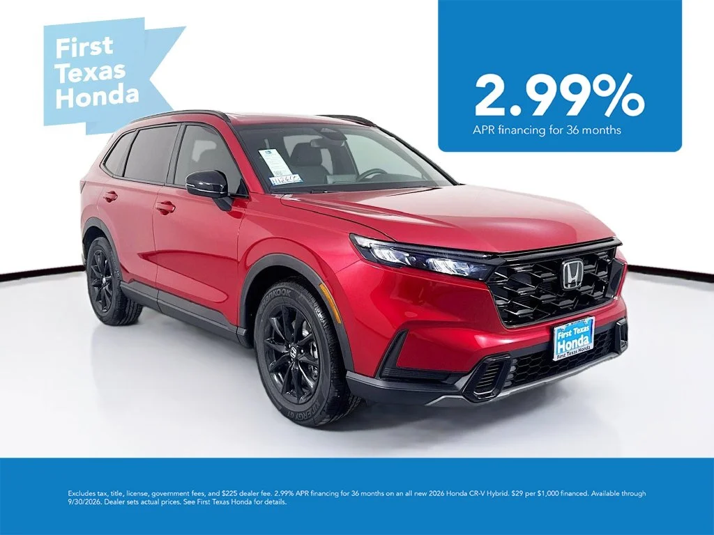 New 2026 Radiant Red Metallic Honda Sport image 1