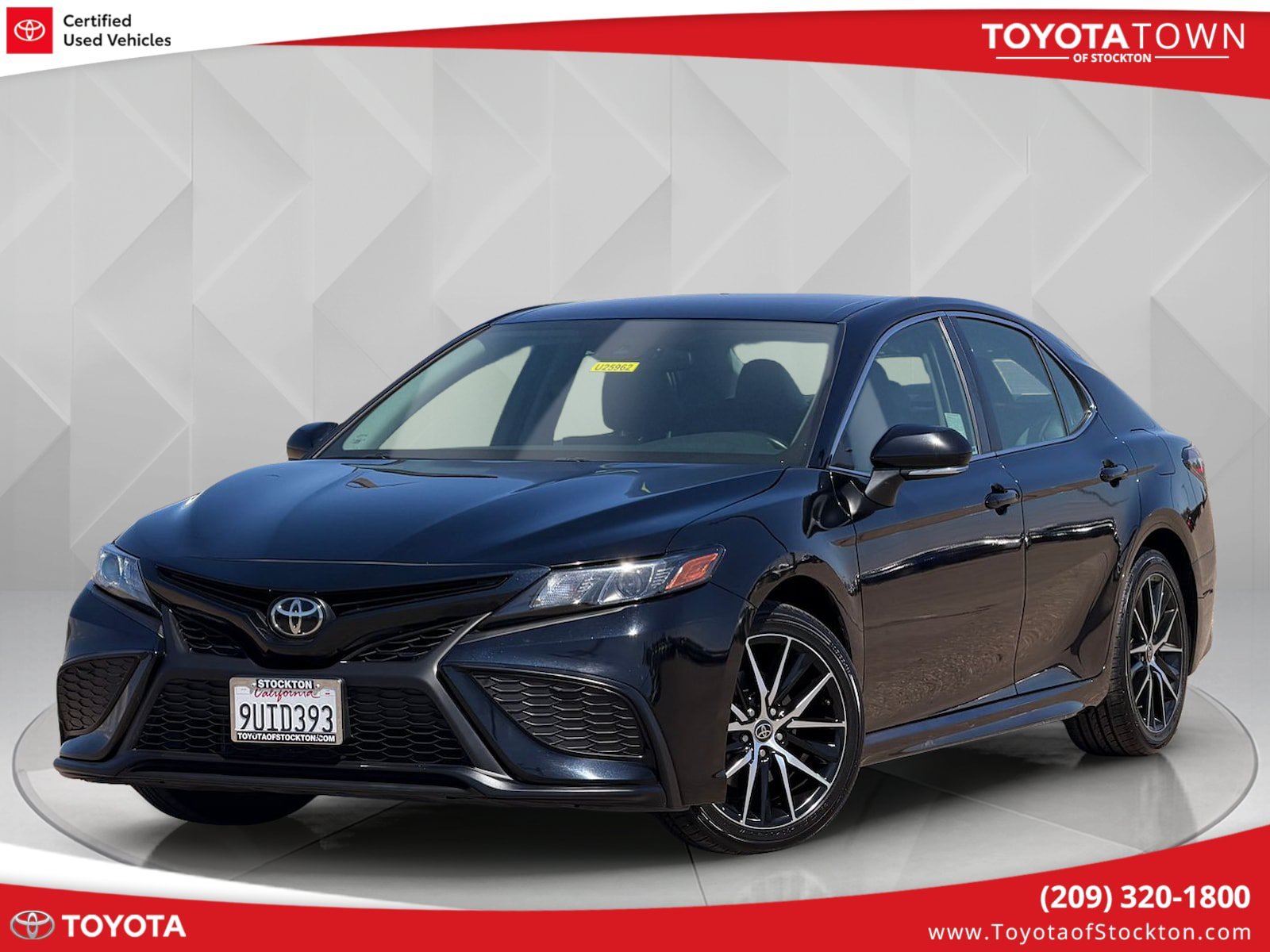Certified Used 2023 Midnight Black Metallic Toyota SE image 1