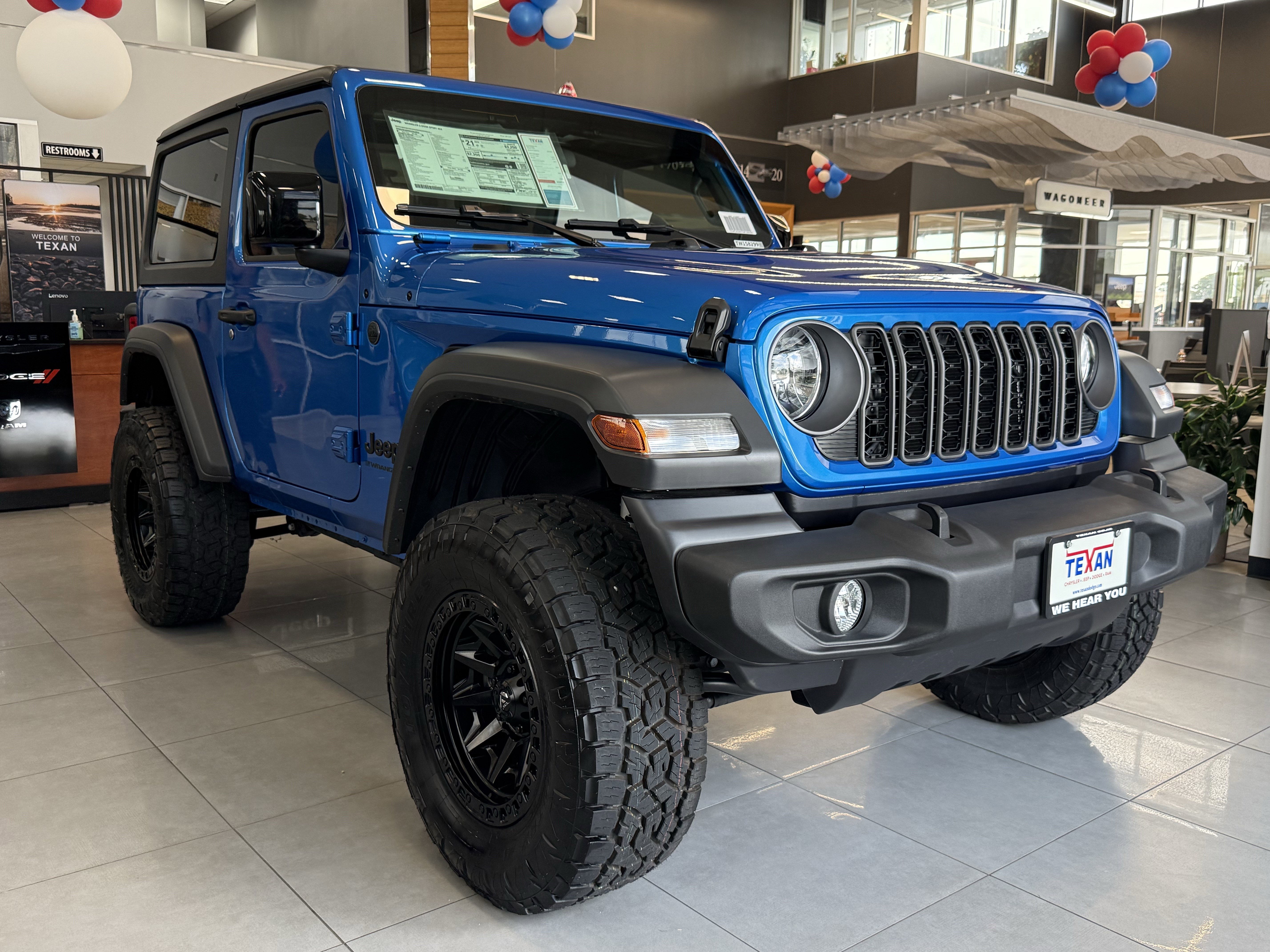 New 2026 Hydro Blue Pearl-Coat Exterior Paint Jeep Sport image 2