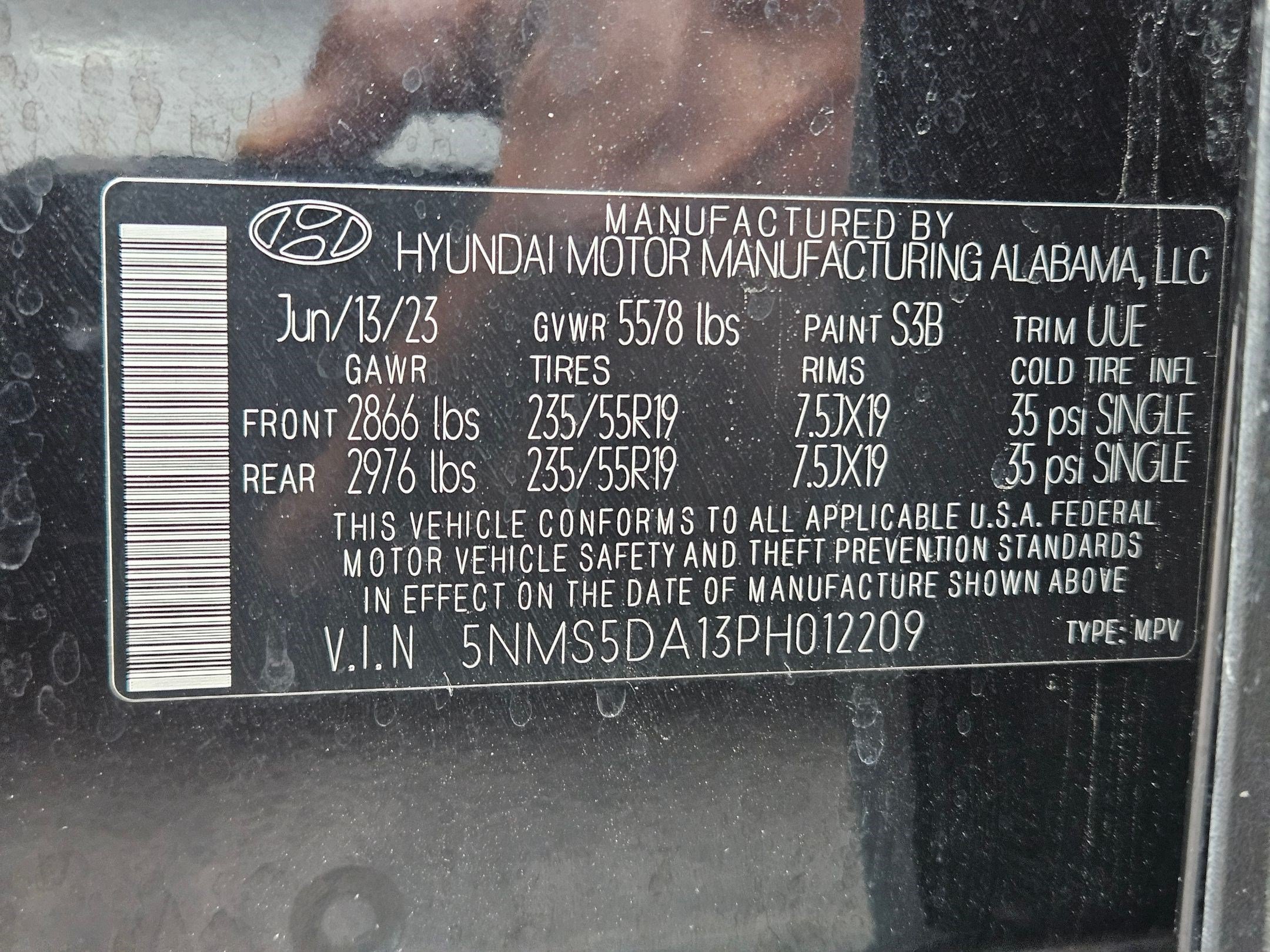 Certified Used 2023 Twilight Black Hyundai Limited image 35