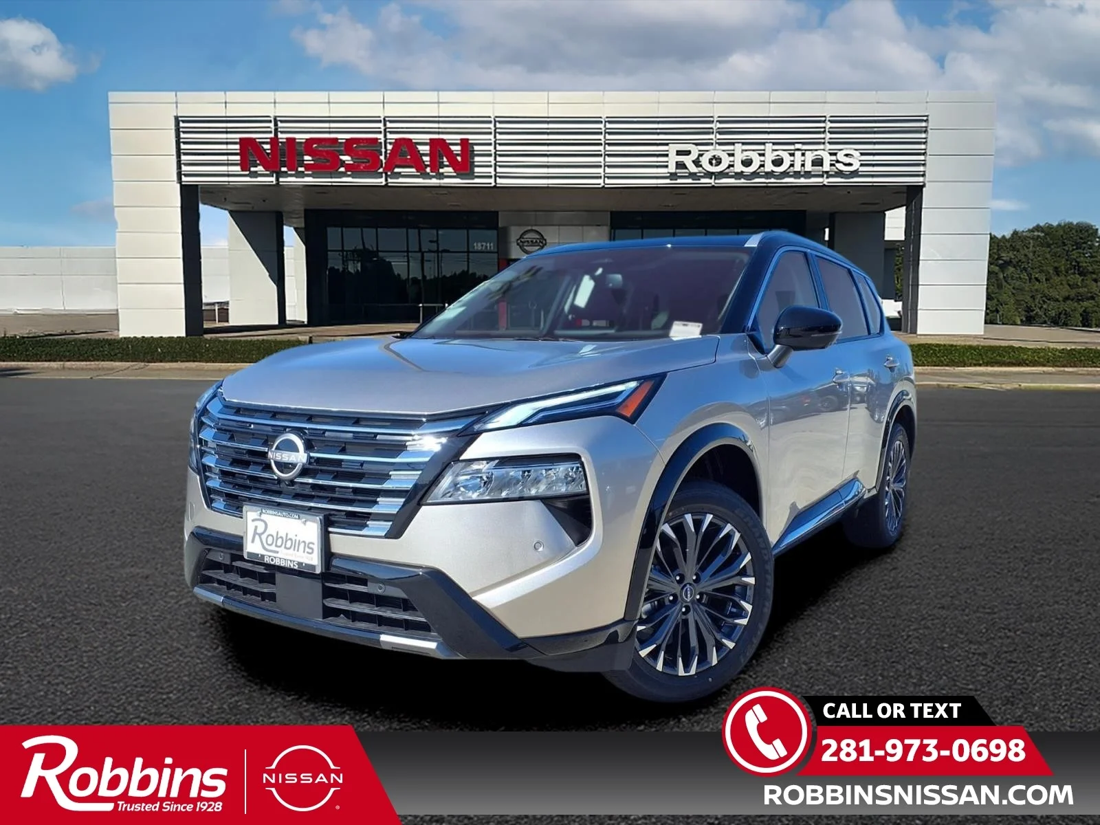 2026 Nissan Rogue Platinum Silver at Robbins Nissan