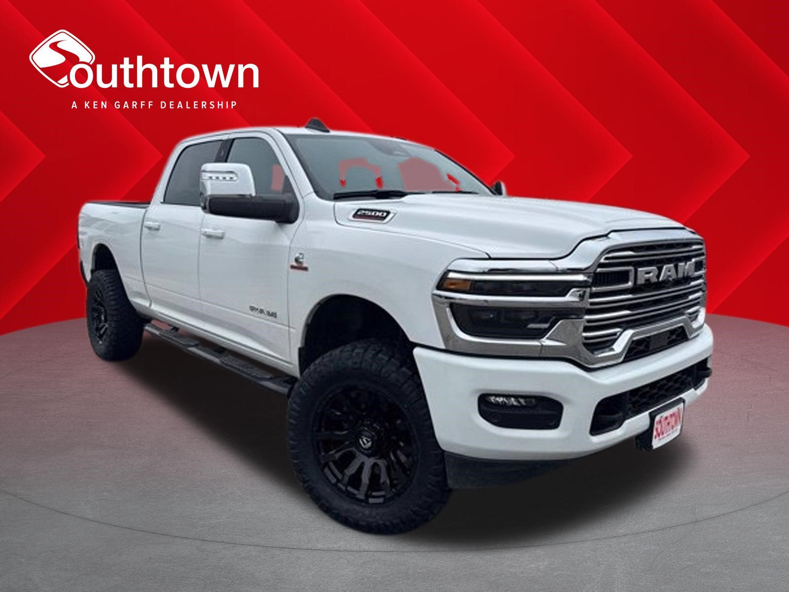 Used 2025 Bright White Clearcoat Ram Laramie image 1