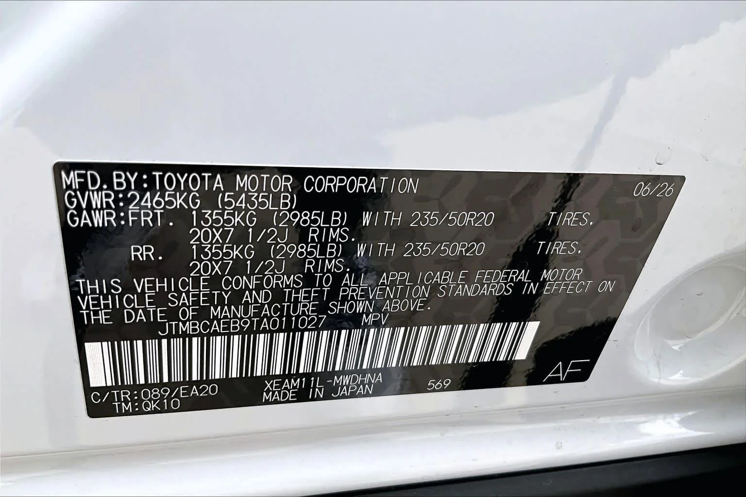 New 2026 Wind Chill Pearl Toyota Limited image 20