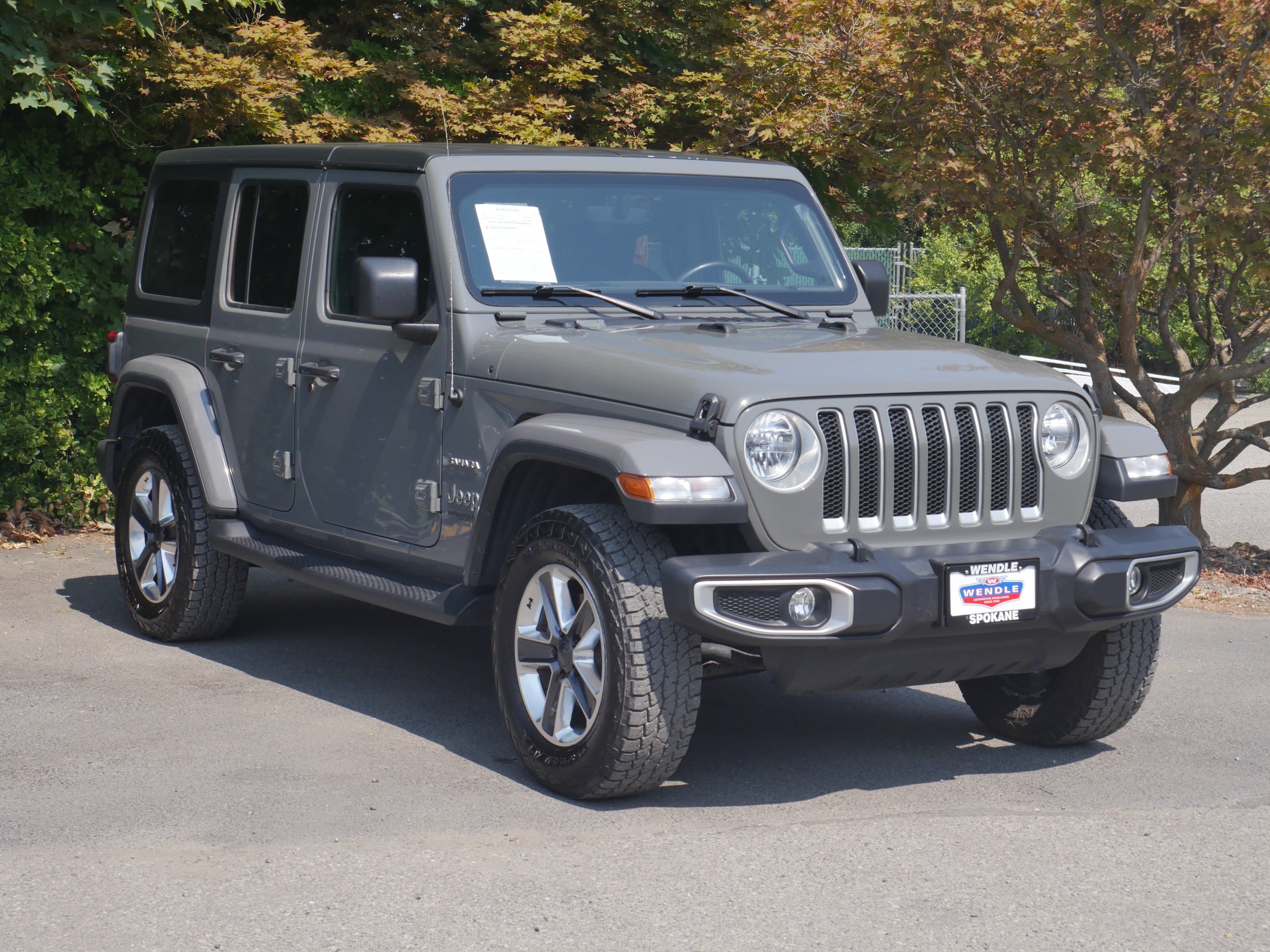 Used 2018 Sting Gray Clearcoat Jeep Sahara image 29