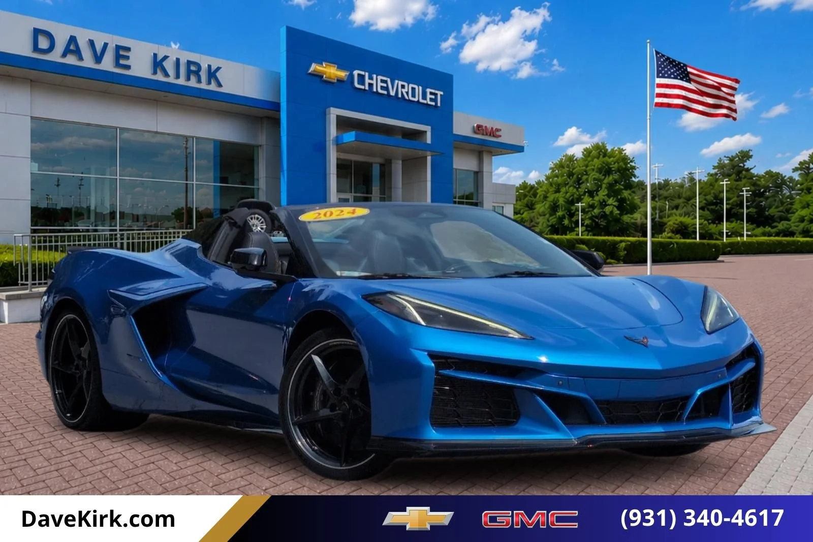 Used 2024 Riptide Blue Metallic Chevrolet 3LZ image 1