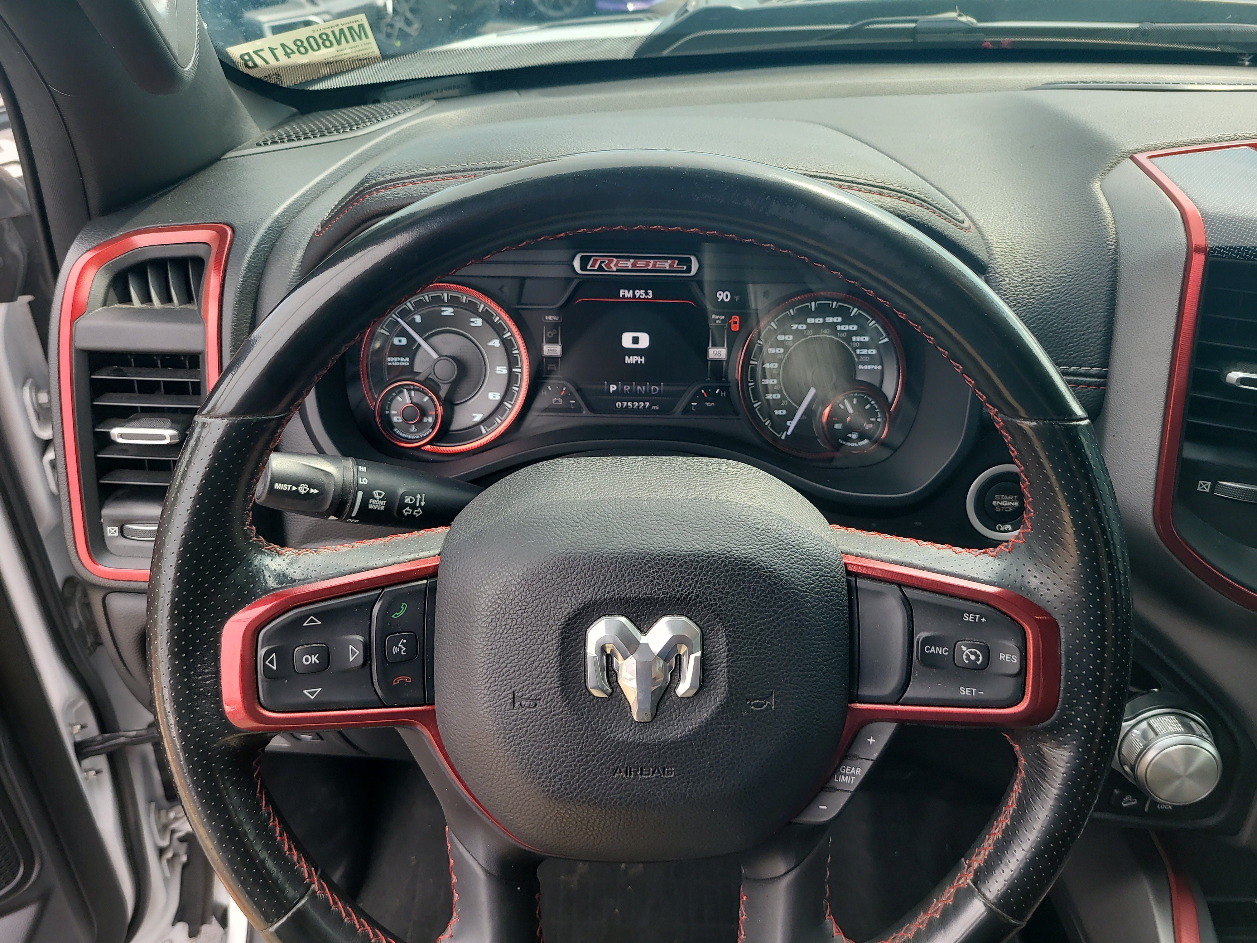 Used 2021 Bright White Clearcoat Ram Rebel image 26