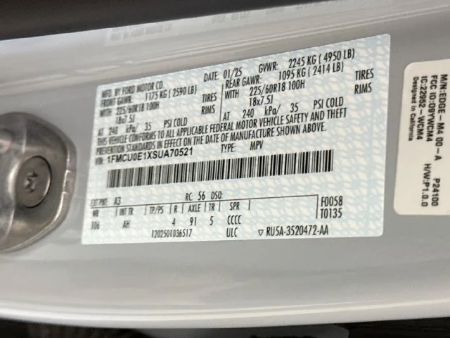 Certified Used 2025 Silver Metallic Ford Base image 33