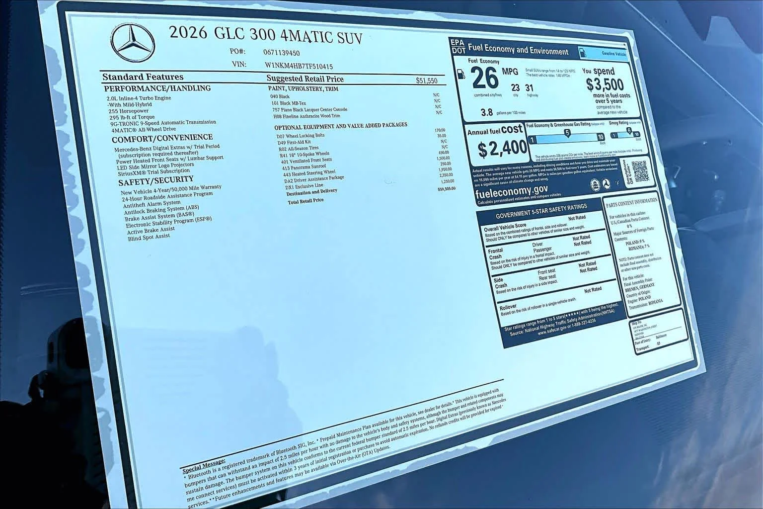 New 2026 040/Black Mercedes-Benz GLC 300 image 17
