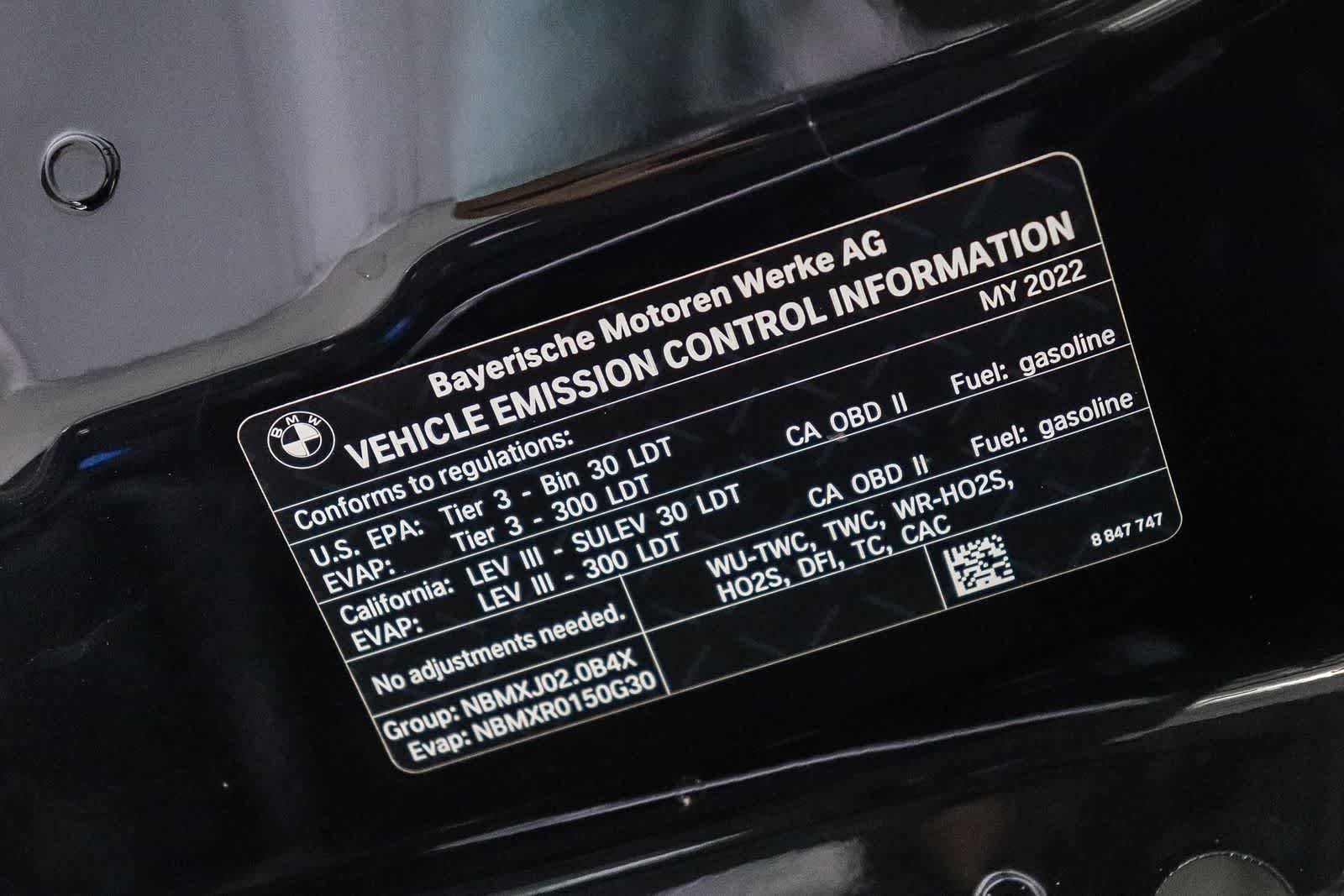 Used 2022 Black Sapphire Metallic BMW xDrive30i image 29