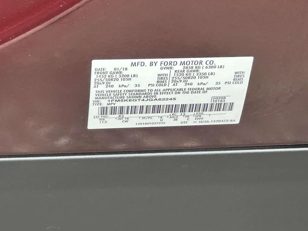Used 2018 Burgundy Ford Sport image 24