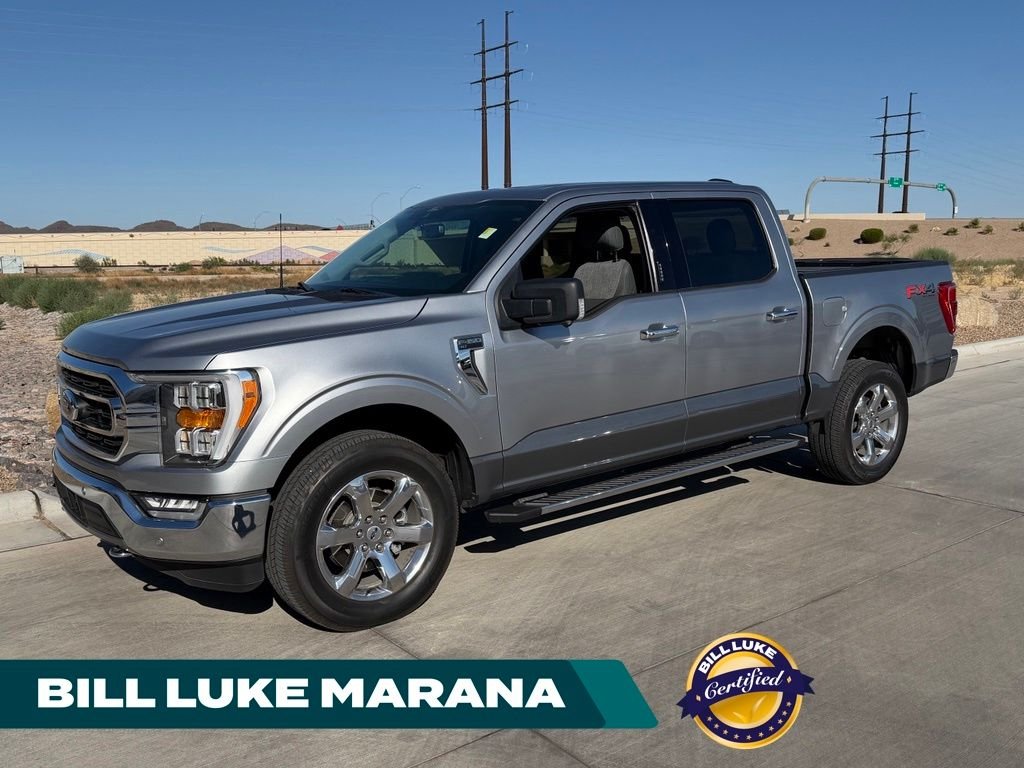 Certified Used 2021 Silver Ford XLT image 1