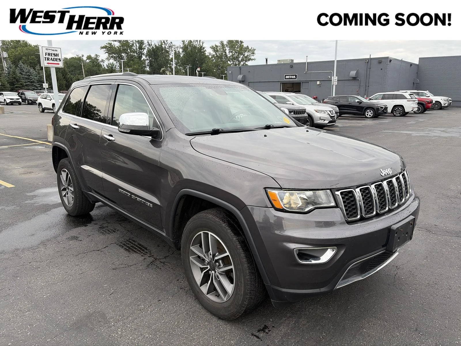 Used 2021 Granite Crystal Metallic Clearcoat Jeep Limited image 1