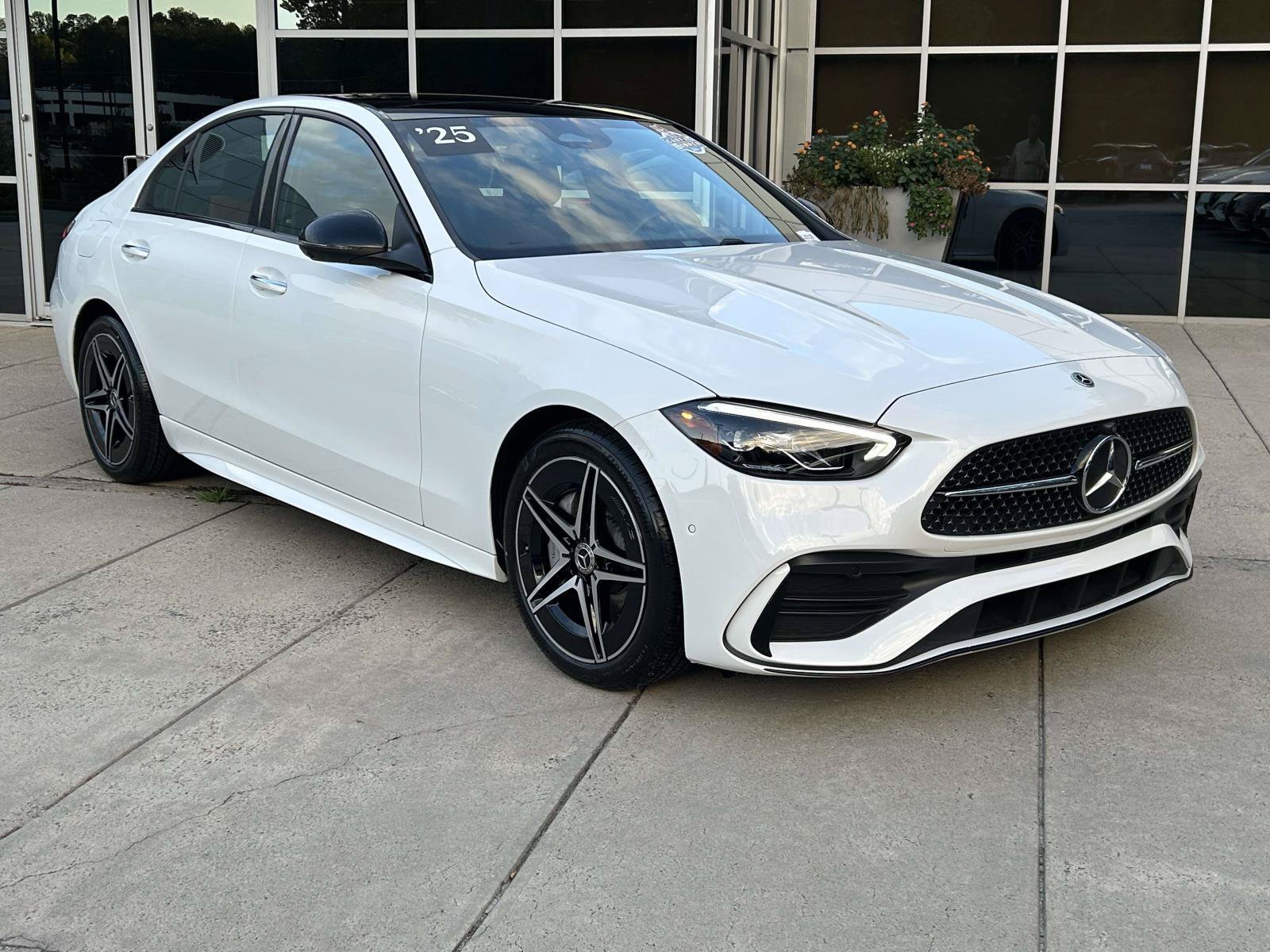 Certified Used 2025 MANUFAKTUR Moonlight White Metallic Mercedes-Benz C 300 Sedan image 4