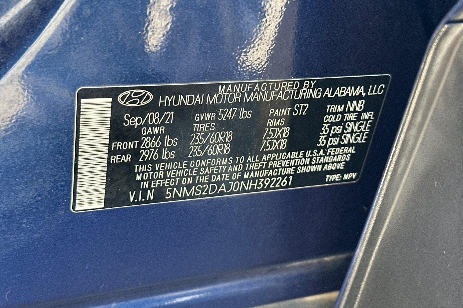 Used 2022 Stormy Sea Hyundai SEL image 28