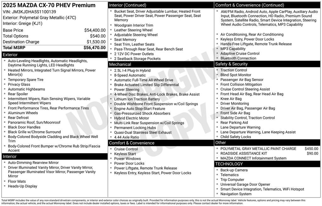 Certified Used 2025 Gray Mazda Premium image 19