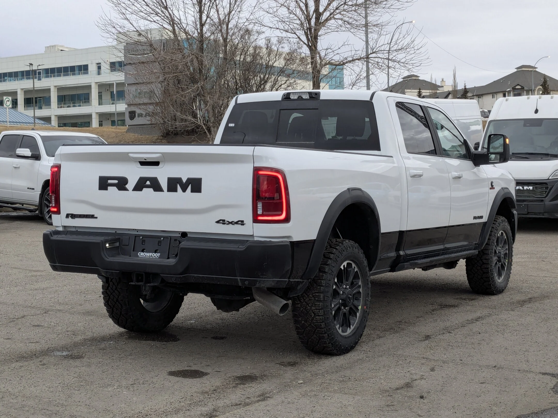 New 2026 White RAM Rebel - - Level 1 Grp - 5th Wheel/Gooseneck Prep - Ventilated Leather Seats - Alpine Audio & More! image 8
