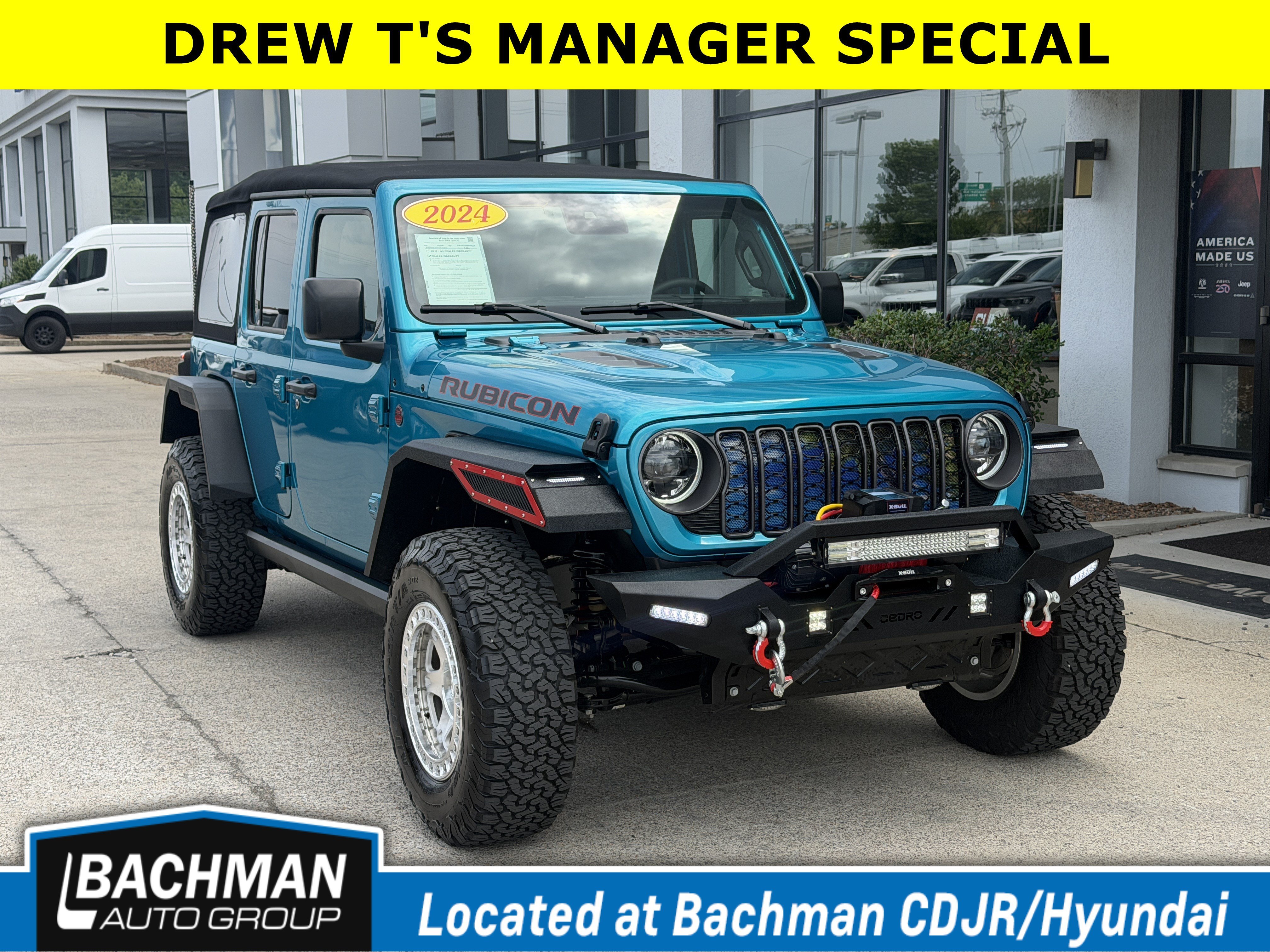 Used 2024 Bikini Pearl Coat Jeep Rubicon image 1