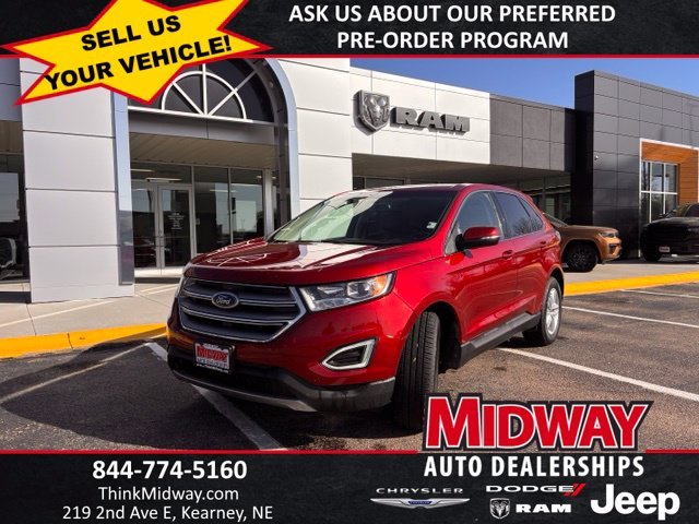 Used 2016 Ford Edge SEL with VIN 2FMPK4J97GBC31334 for sale in Kearney, NE