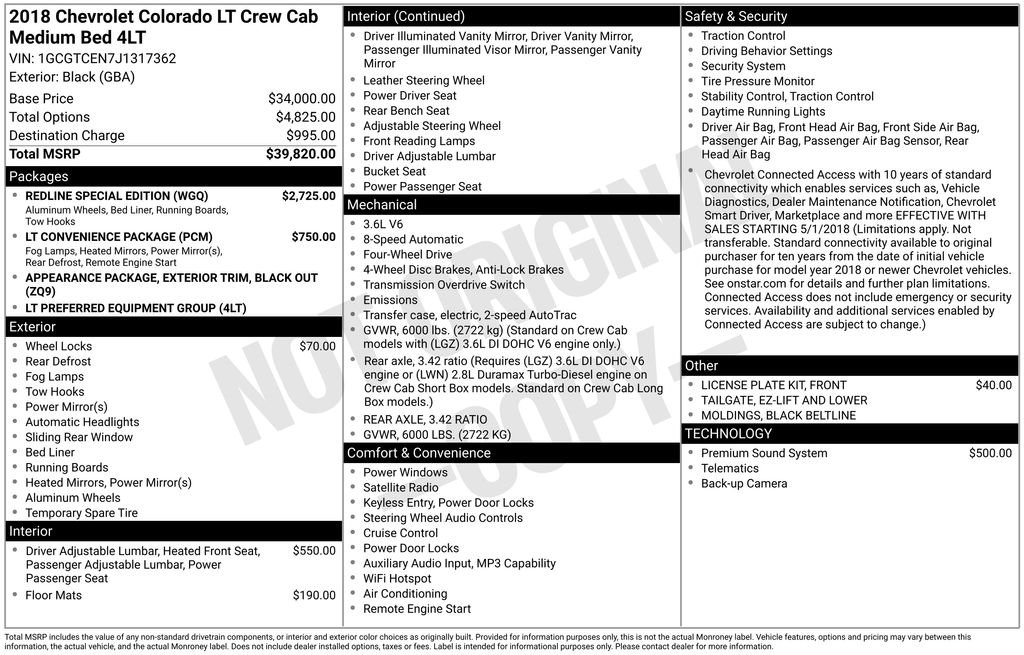 Used 2018 Black Chevrolet LT image 6