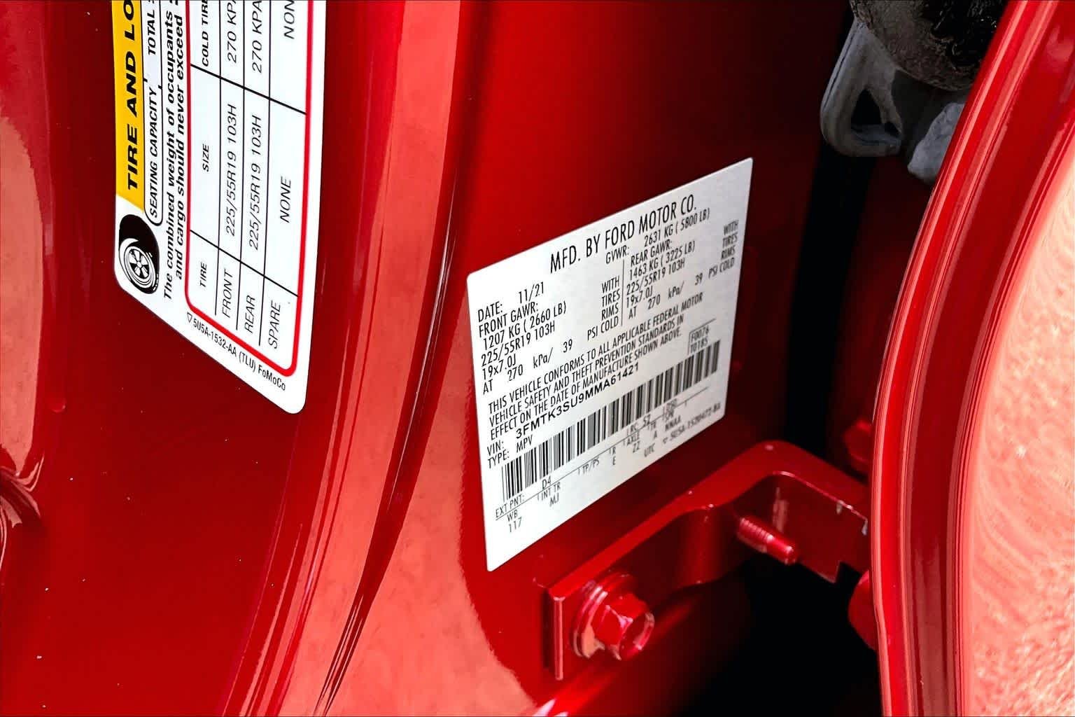 Used 2021 Rapid Red Metallic Tinted Clearcoat Ford Premium image 33