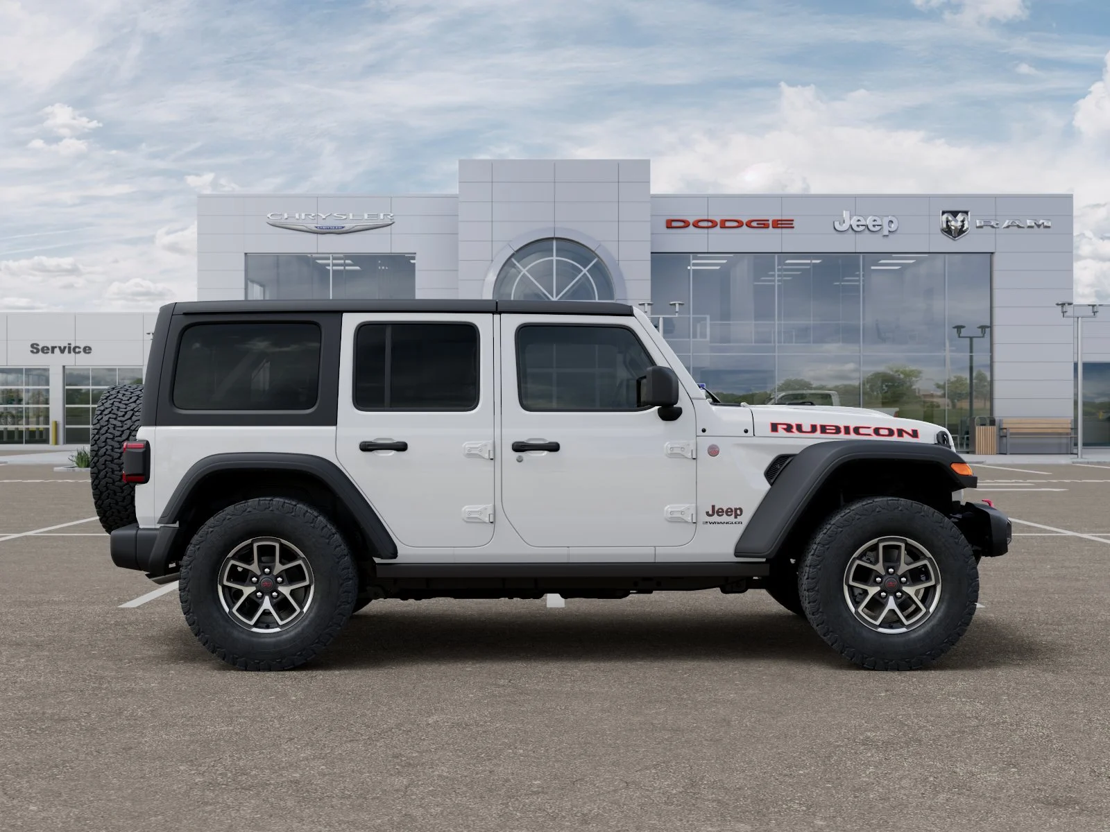 New 2026 Bright White Clear-Coat Exterior Paint Jeep Rubicon image 48