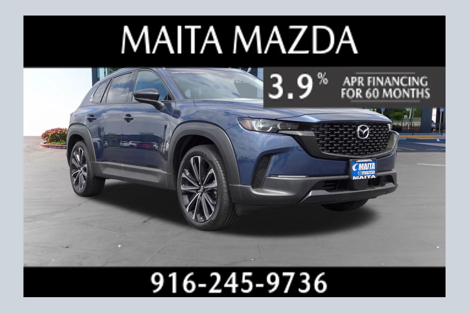 Certified Used 2025 Ingot Blue Metallic Mazda 2.5 S Premium Plus Package image 1