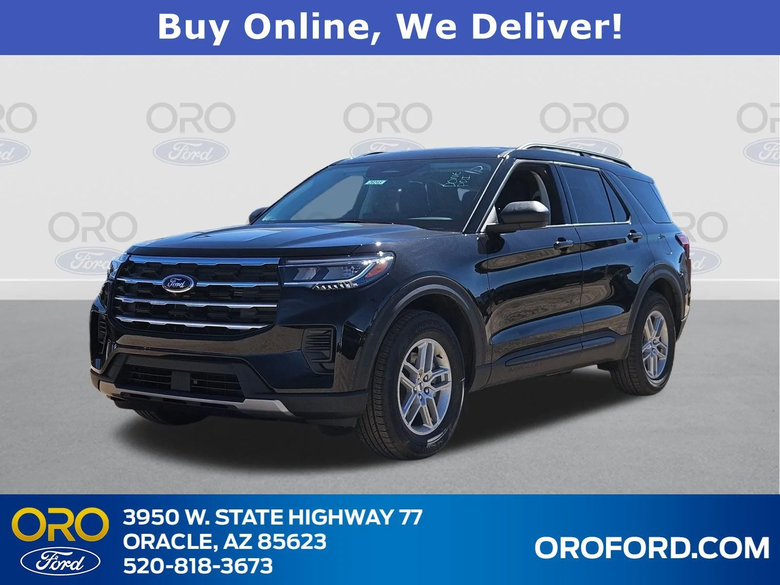 New 2026 Agate Black Metallic Ford Active image 1