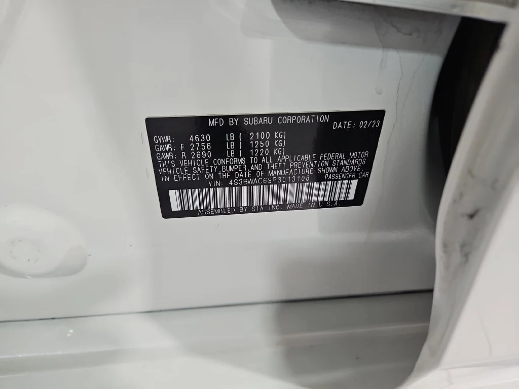 Used 2023 White Subaru Premium image 29