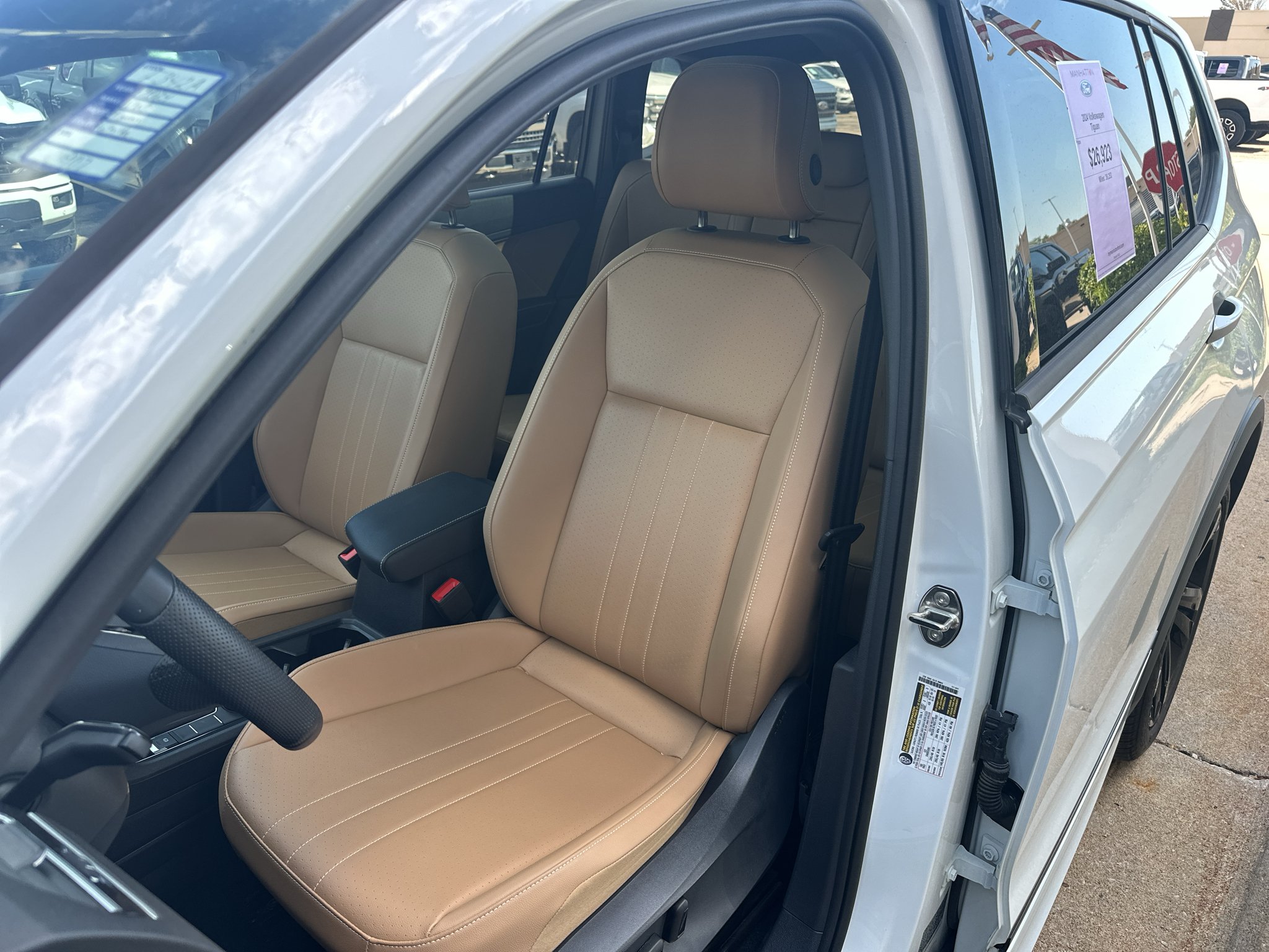 Used 2024 Opal White Pearl Volkswagen SE R-Line Black image 27